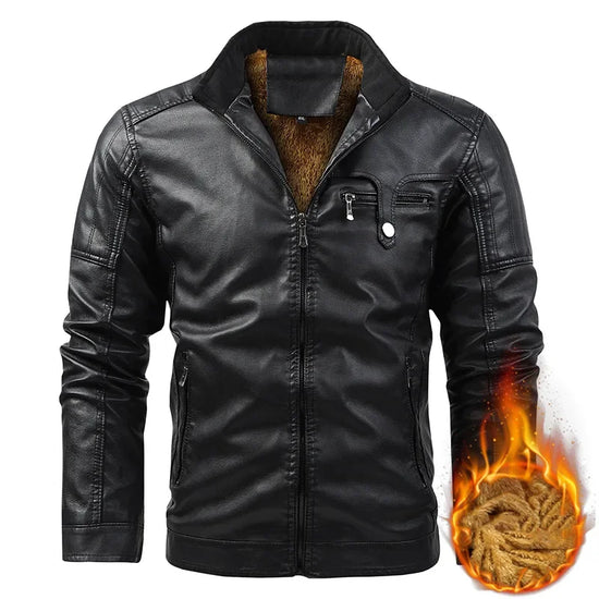 2024 Winter Leather Jacket for Men