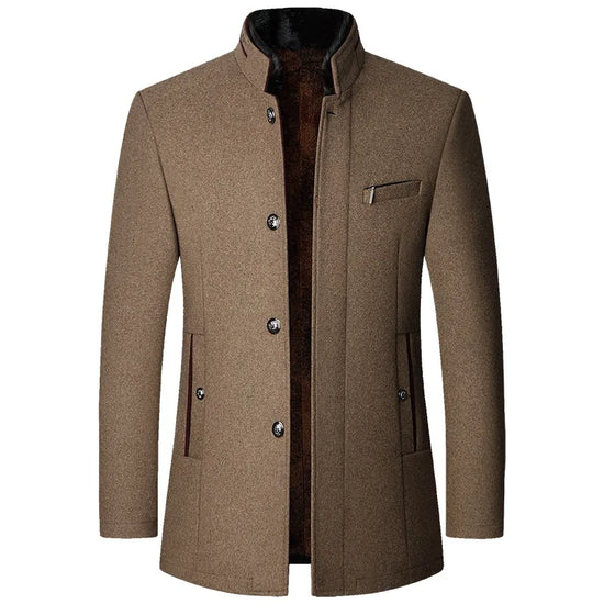 Men’s Woolen Cashmere Trench Coat