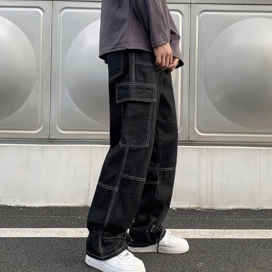 Men’s Wide Leg Hip Hop Jeans